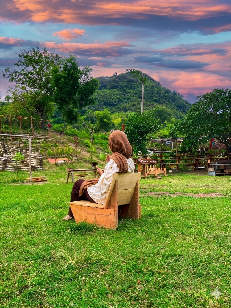 Noni enjoying the view at Mawun Valley